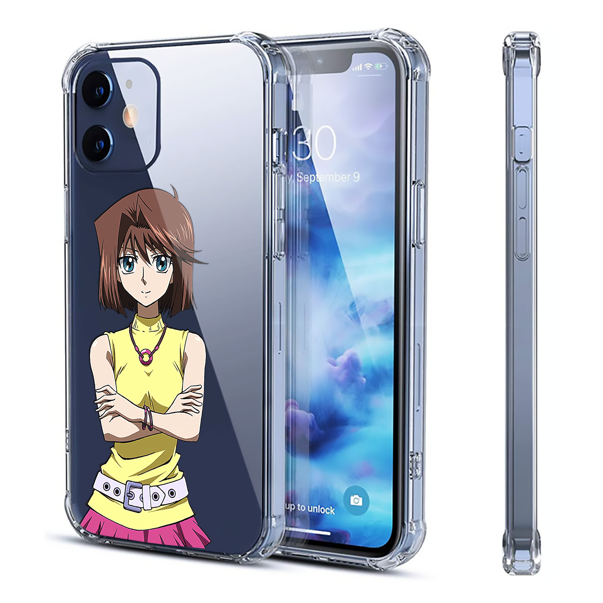 （画像用） 遊☆戯☆王 Yu-Gi-Oh! 【iPhone 12シリーズ対応】透明スマホケース（クリアソフトケース）